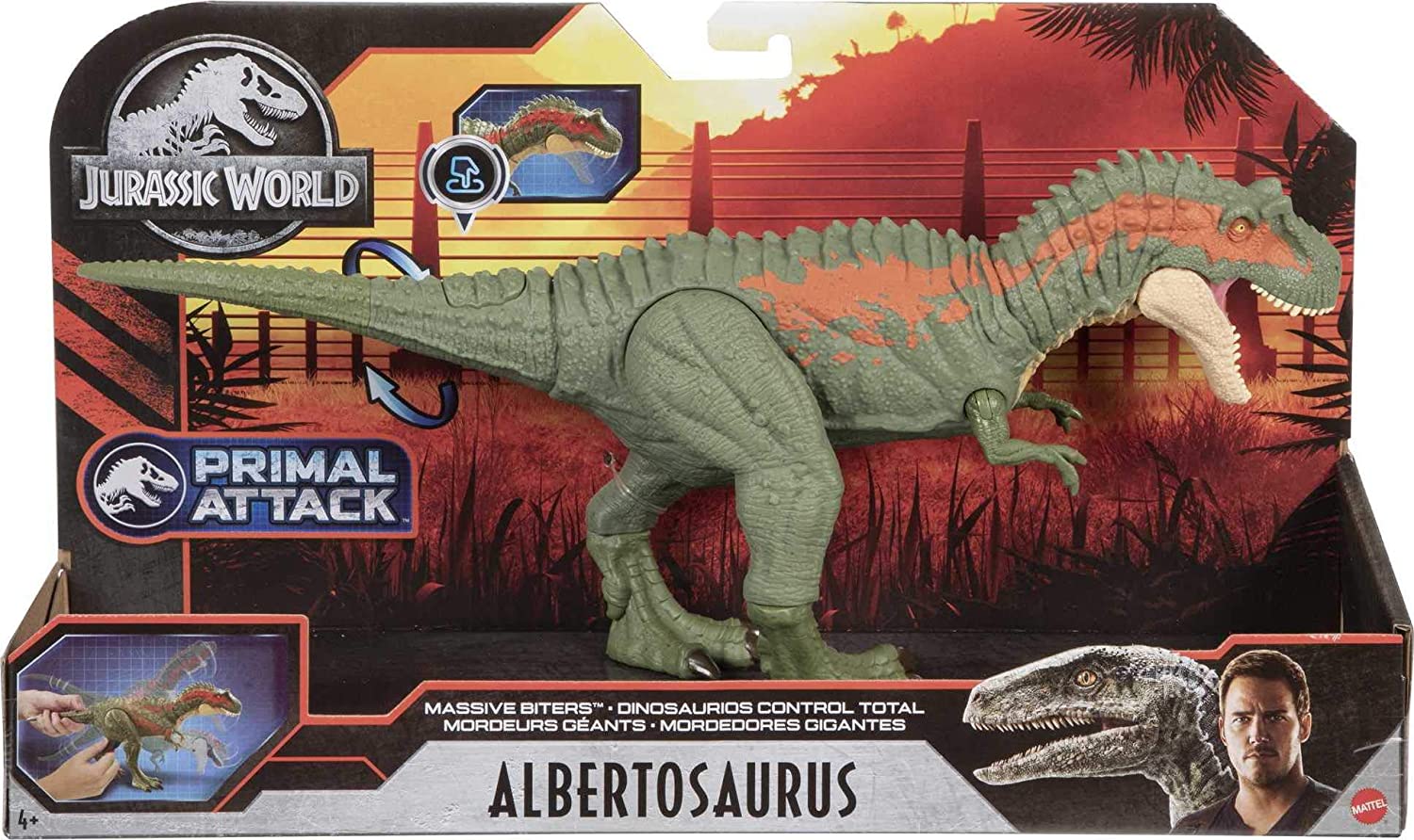 Albertosaurus Jurassic World Control Total  mattel 