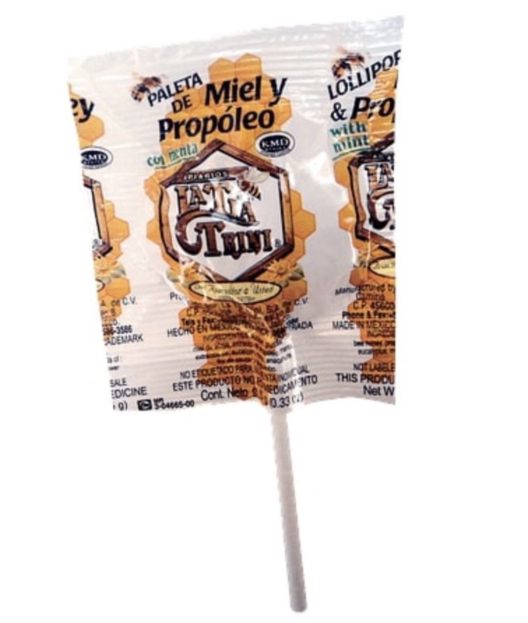 Paleta De Miel Y Polen 10 Piezas Tia Trini 95g De Abeja