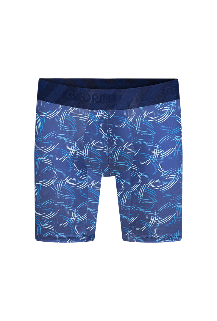 Ropa Interior Masculina Boxer De Microfibra Estampado Largo Estampado