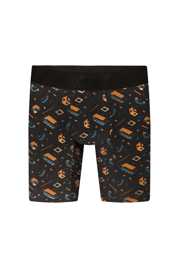 Ropa Interior Masculina Boxer De Microfibra Estampado Largo Estampado