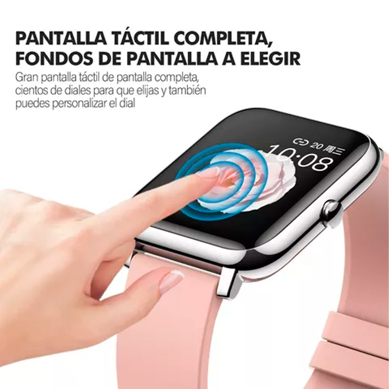 MTQ Smartwatch, Reloj Inteligente Mujer y Hombre, Pulsera Inteligente