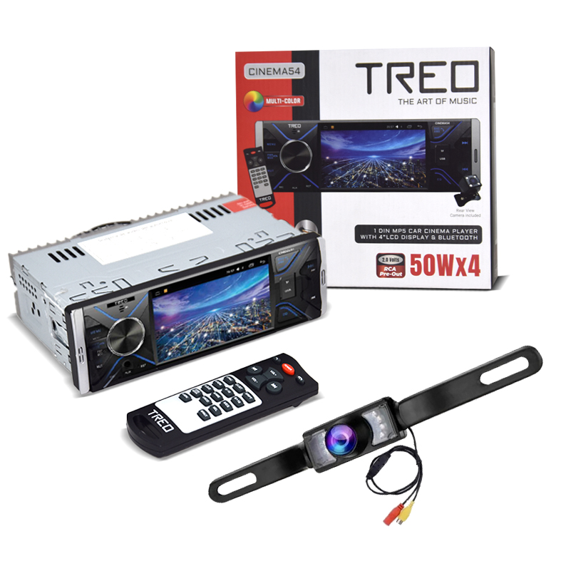 Auto estéreo para automóvil  Treo Cinema54 1 Din Bt, Mp4, Mp5 + Camara De Rev