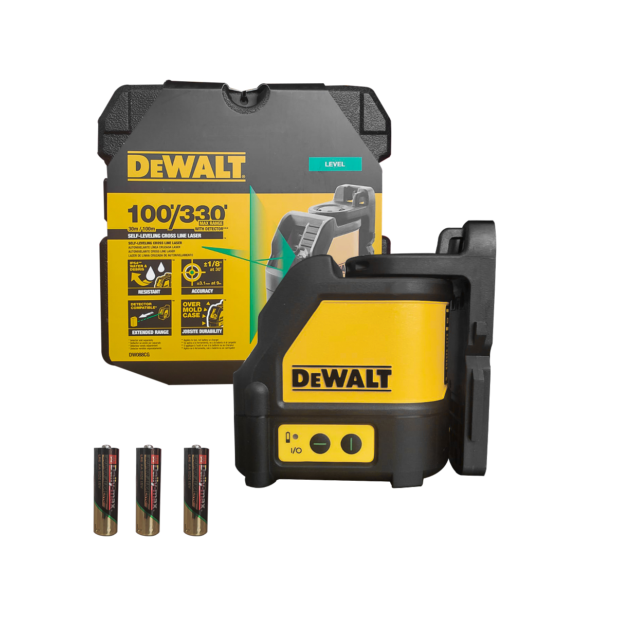 Láser Verde Horizontal/Vertical Autonivelante DeWalt DW088CG