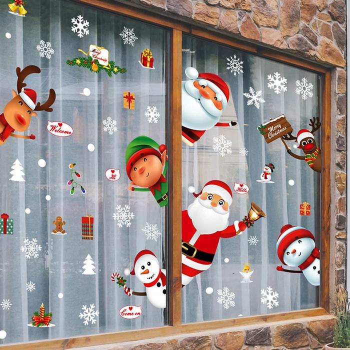 Increíbles Adornos Navideños MXCKC-006-1 40 Plantillas de 35x25cm cu PVC Doble Vista, StickCris