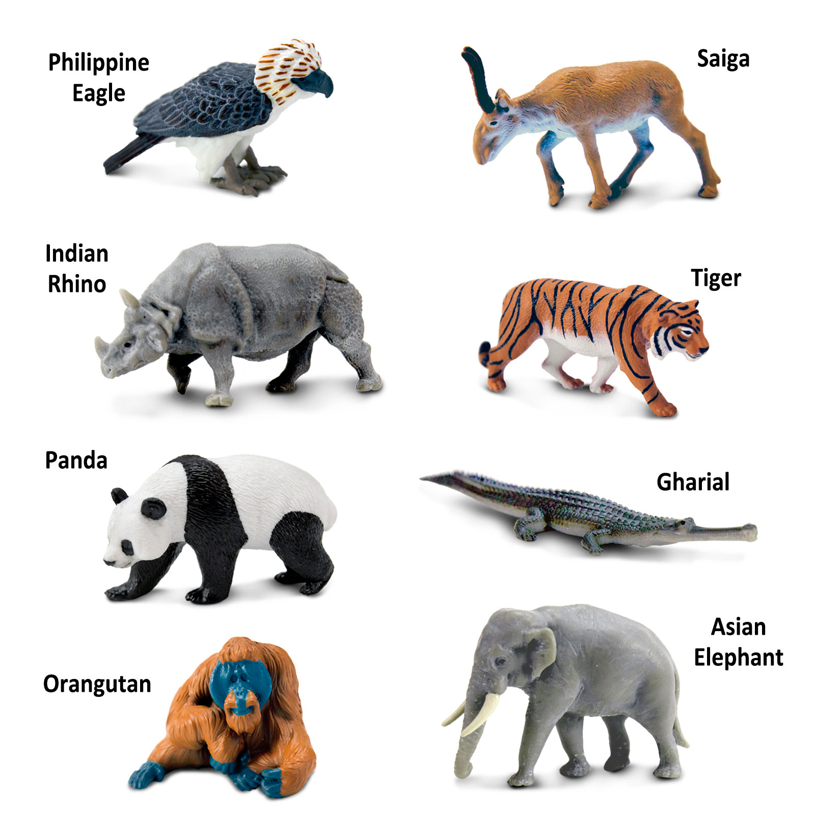 Figuras De Animales Asiaticos TOOB Safari Ltd Figuras Educativas Para Niños