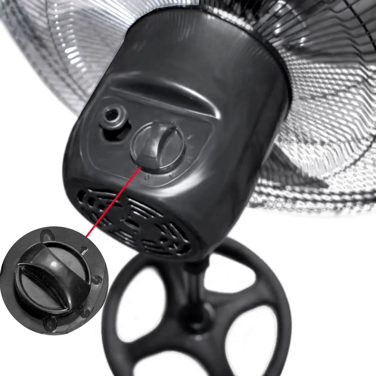 Ventilador Pedestal  3 en 1 Aspas Metal 1.3 Mt Altura 