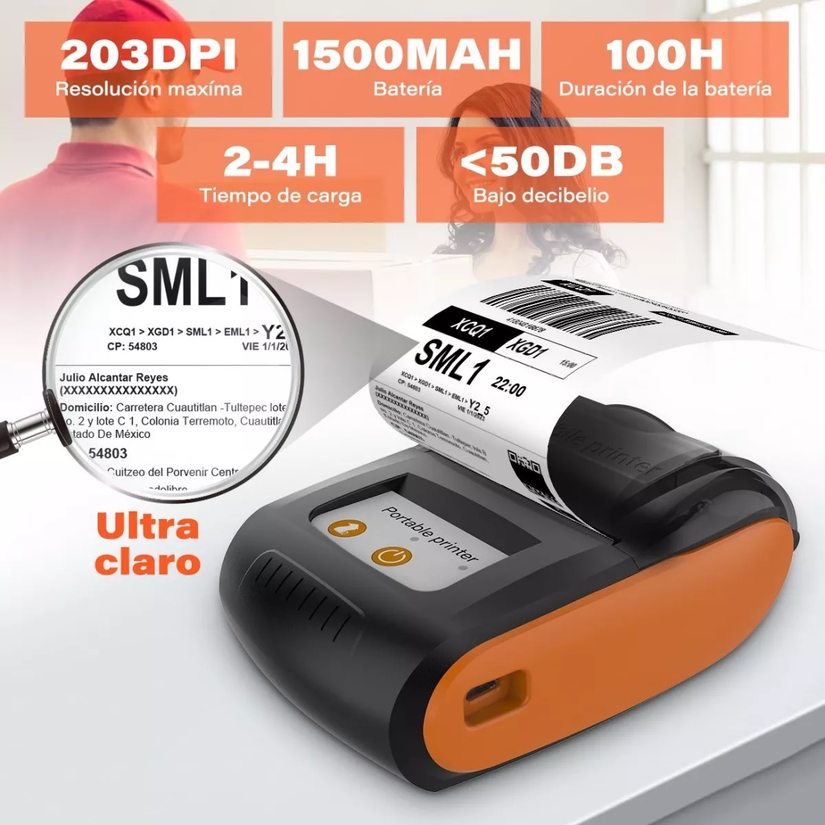 Impresora Térmica Portátil (58 Mm)