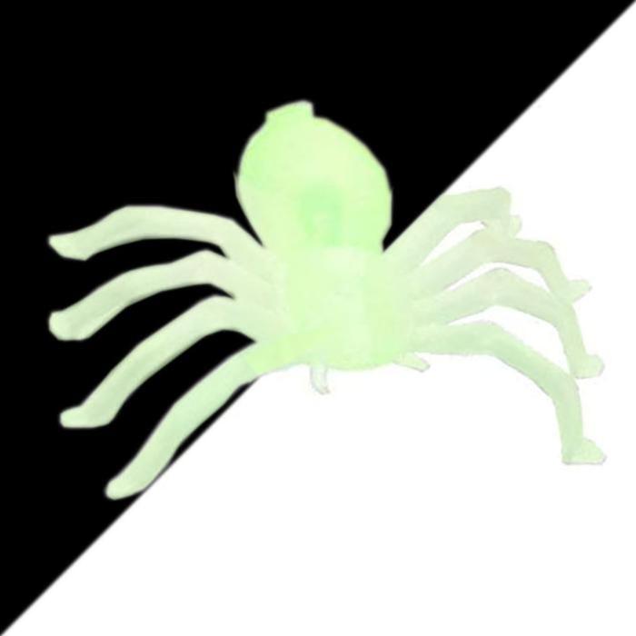 Araña Pequeña Fluorescentes MXBYS-004-4 4 Paq 200 Pzas 2,0cm Plástico Transparente, BabySpider