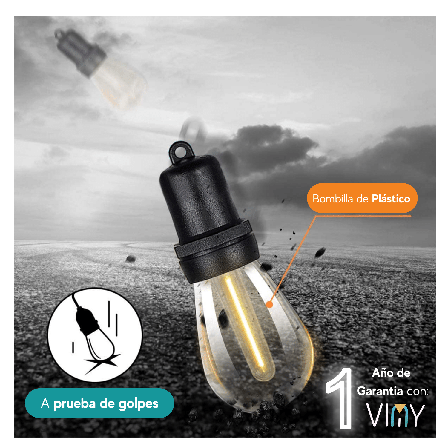 Set de 2 Series de Luces LED de 7.5 Metros y 13 Focos