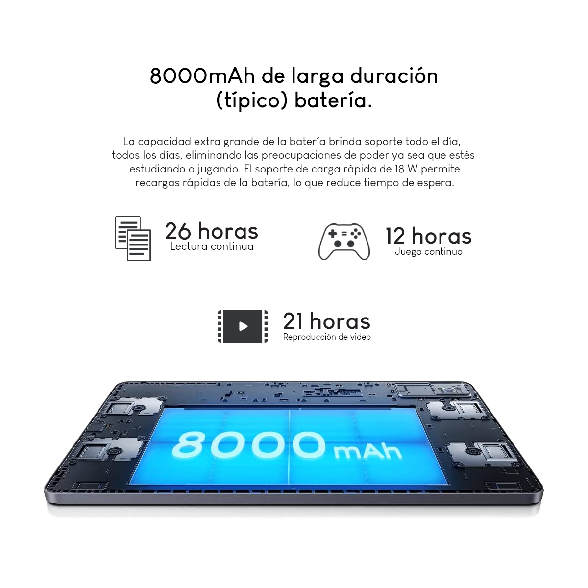 Tablet Xiaomi Redmi Pad Helio-G99 8C 4GB 128GB 10.6Pulg 2K Pin Europeo Moonlight Silver 22081283G