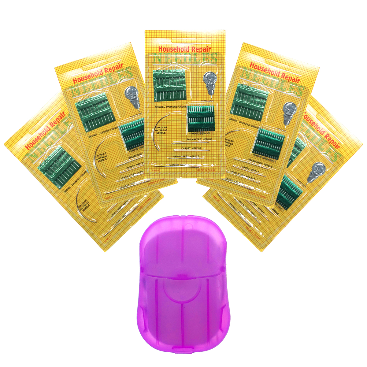 Agujas Para Coser a mano 26 agujas y 1 ensartador 