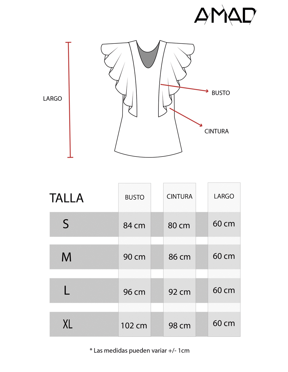 Blusa con escarolas 