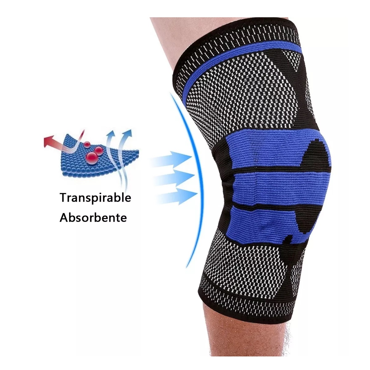 Protector de rodilla de menisco rodillera elástica rodillera transpirable  para correr ajustable