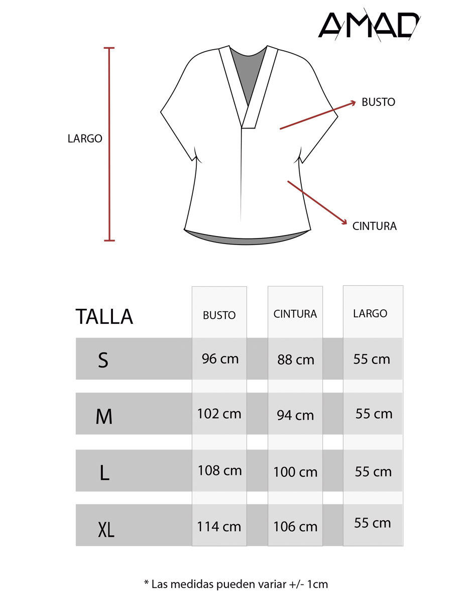 Blusa amplia cuello V 