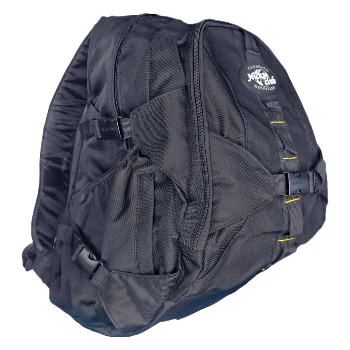Mochila Jumbo Para Campamento y Viaje color Negro Uso Rudo