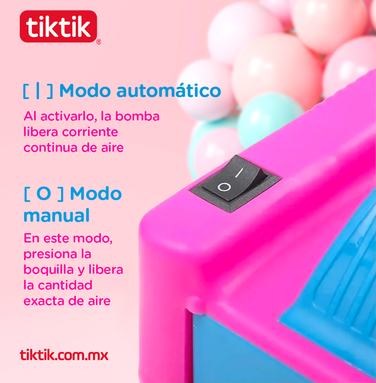 Bomba Electrica Para Inflar Globos + Letrero Feliz Cumpleaños Colores