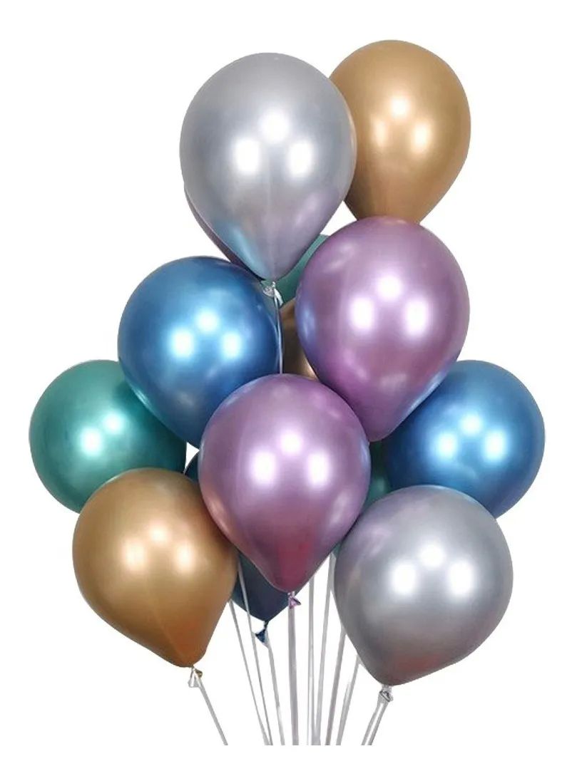 Bomba Electrica Para Inflar Globos + 50 Globos Metalicos