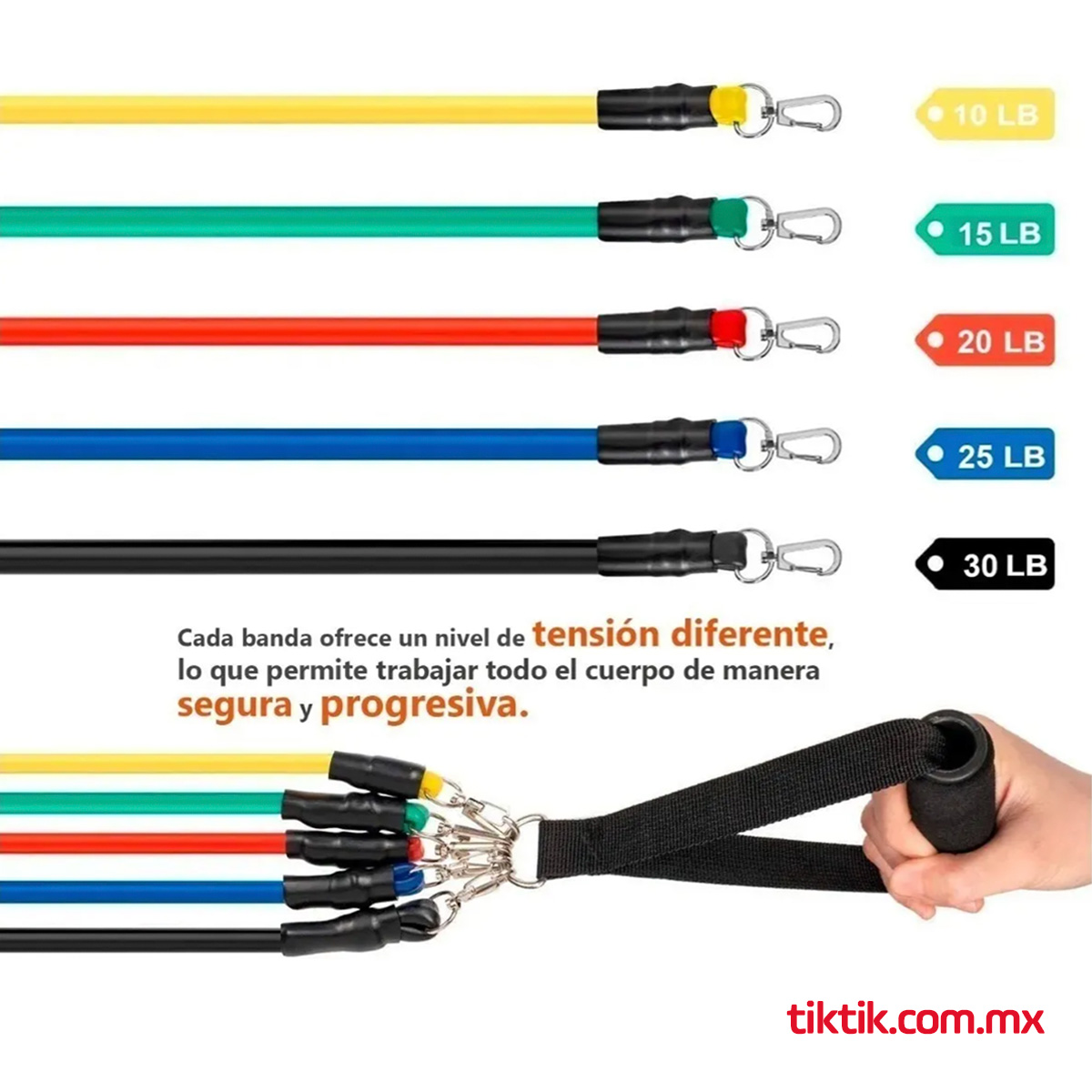 Barra Para Dominadas Multifuncional + Ligas de Resistencia
