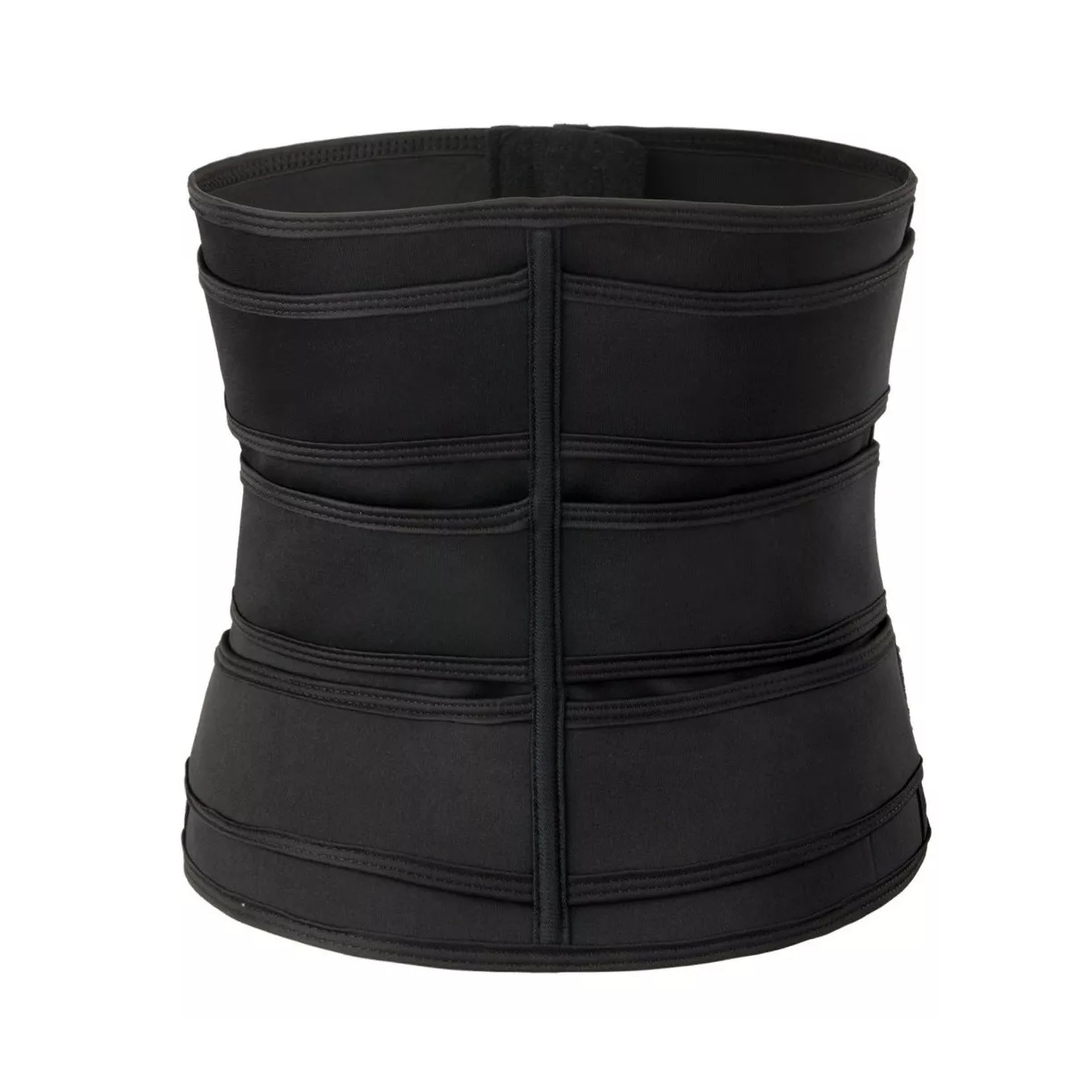 Faja Reductora Doble Efecto Sauna Gym Moldeadora Neopreno Negro L