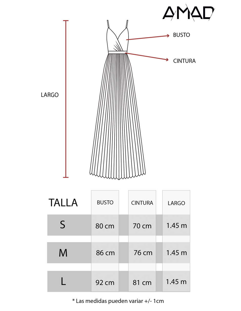 Maxi vestido de tirantes con falda plisada