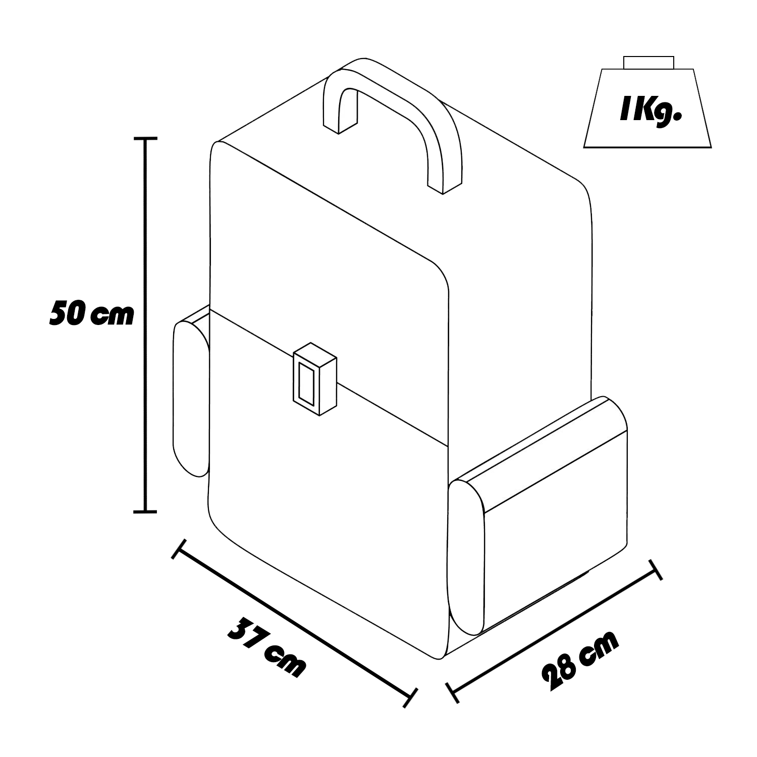 Mochila Jumbo Negra Uso Rudo Resistente De Trabajo o Viaje