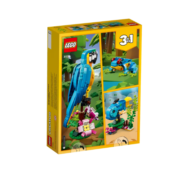 Lego Creator 3en1 31136 Loro Exótico