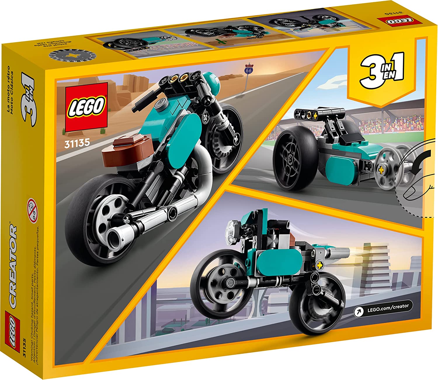 Lego Creator 3 En 1 31135 Moto Clásica