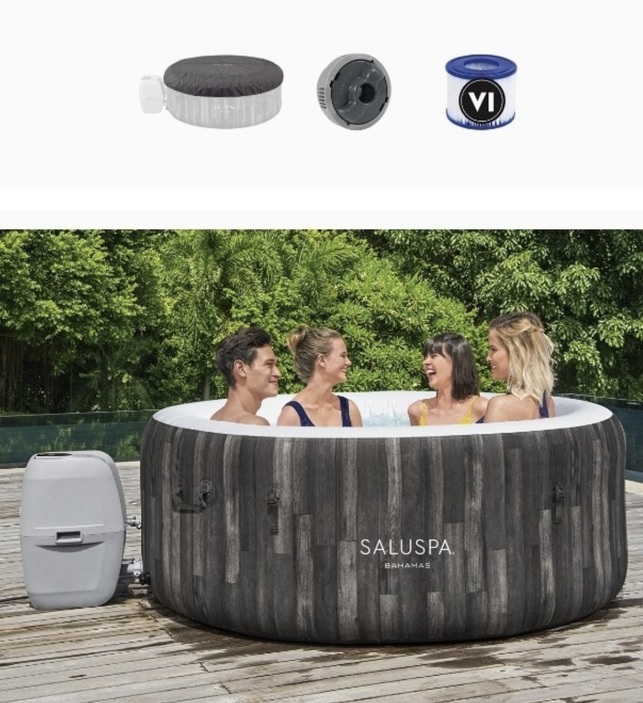 Jacuzzi Spa Inflable Bestway Familiar 71 X 26 Pulgadas