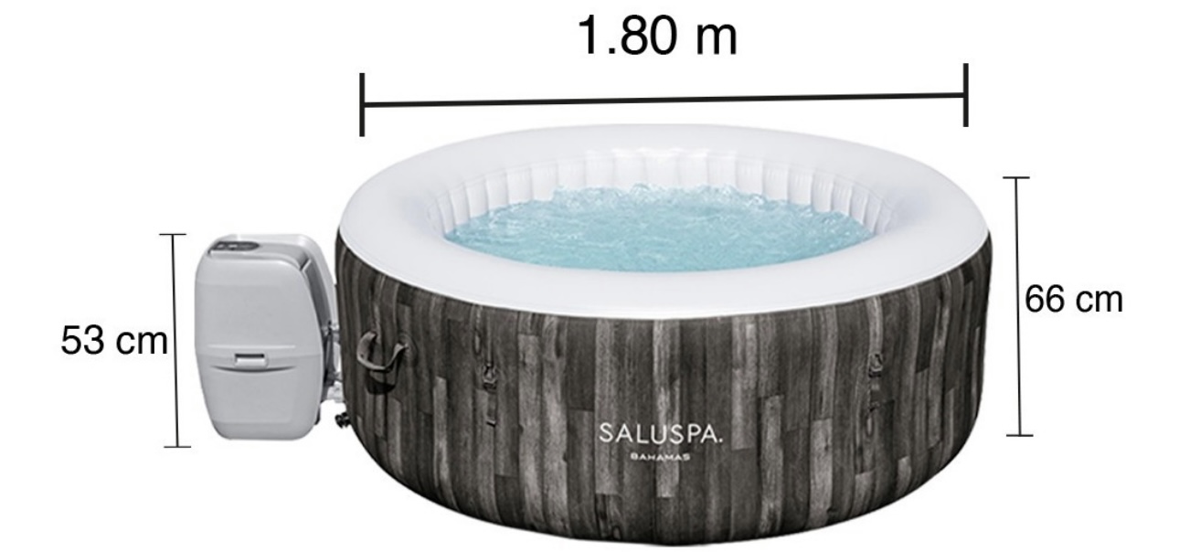 Jacuzzi Spa Inflable Bestway Familiar 71 X 26 Pulgadas