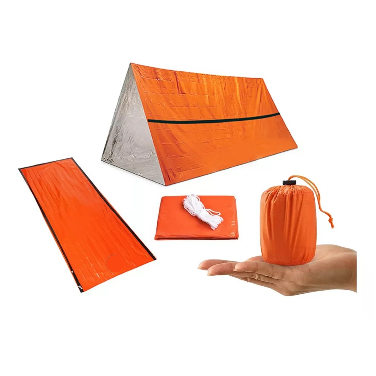 Tienda Emergencia Camping Saco Dormir Aislante Supervivencia
