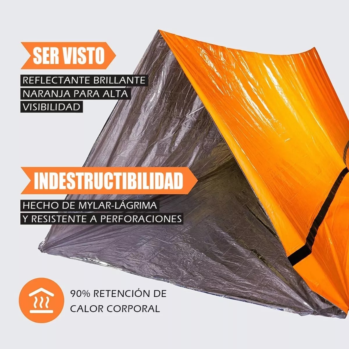 Tienda Emergencia Camping Saco Dormir Aislante Supervivencia