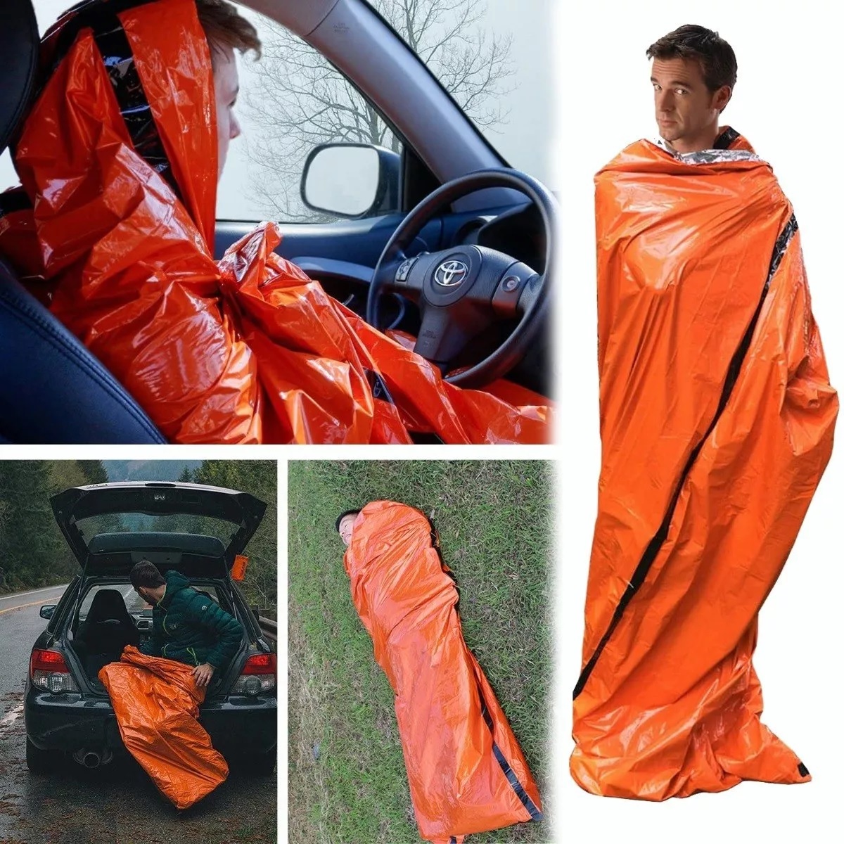 Tienda Emergencia Camping Saco Dormir Aislante Supervivencia