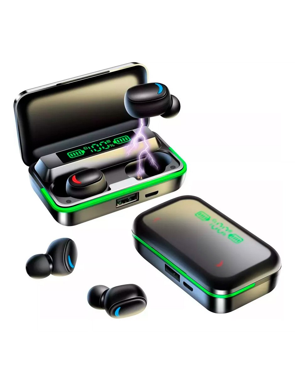 Audífonos Inalámbricos Petukita Box F9 Con Led y Bluetooth 5.1 Micrófono