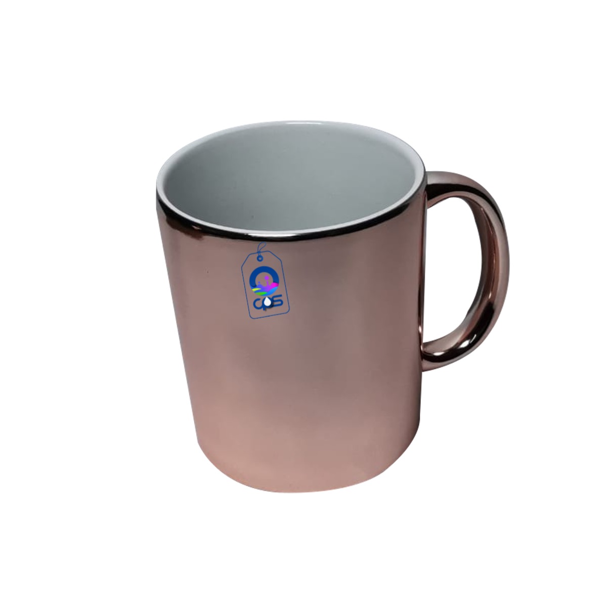 Taza metálica (espejo) para sublimar, 12 piezas.