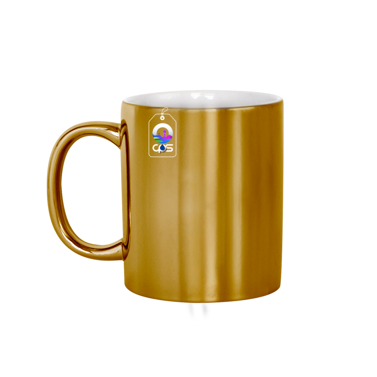 Taza metálica (espejo) para sublimar, 12 piezas.