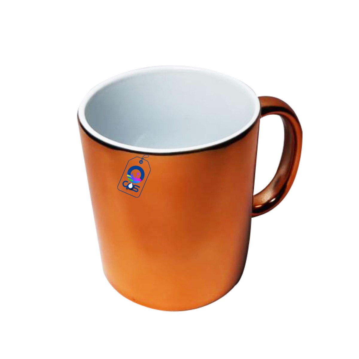 Taza metálica (espejo) para sublimar, 6 piezas.
