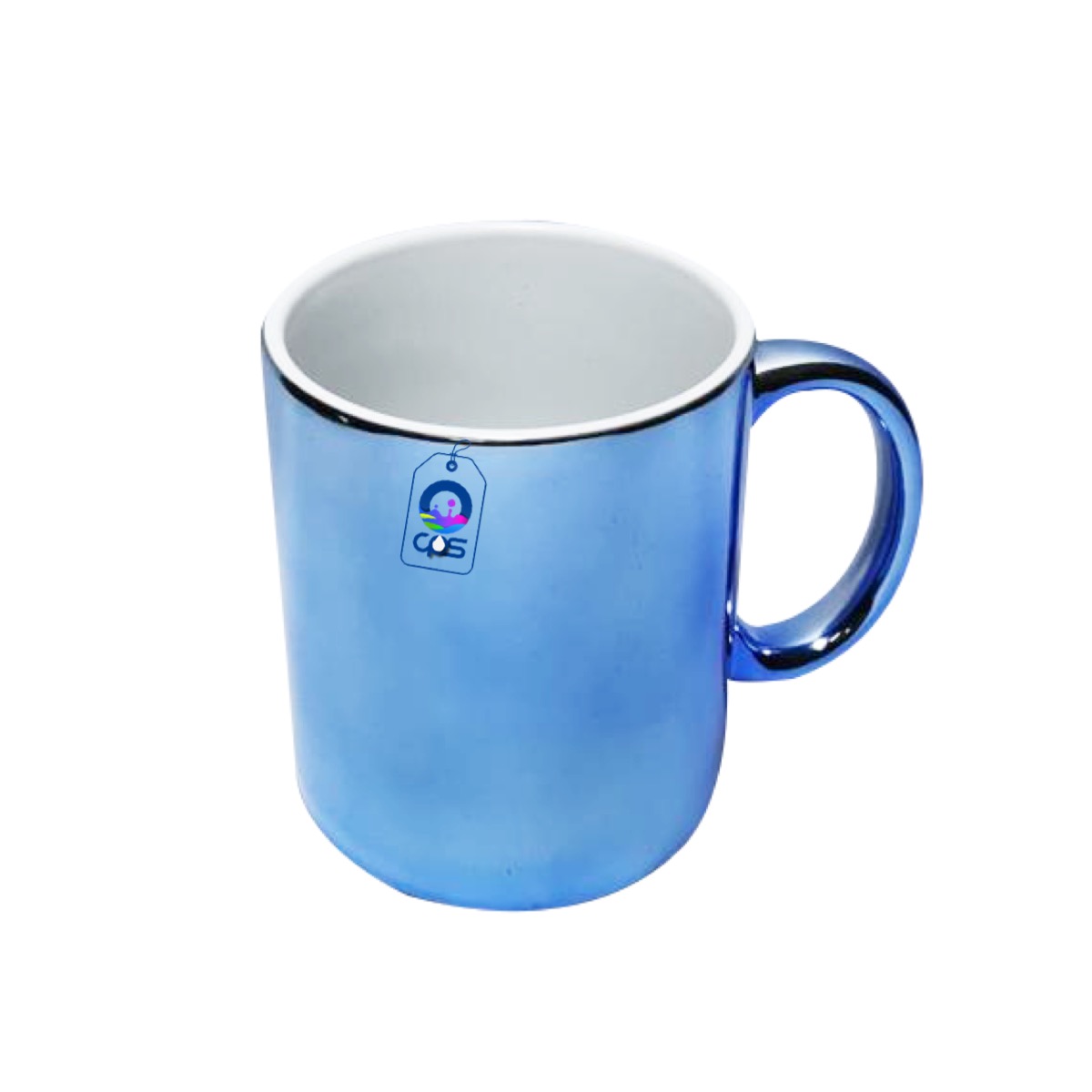 Taza metálica (espejo) para sublimar, 6 piezas.