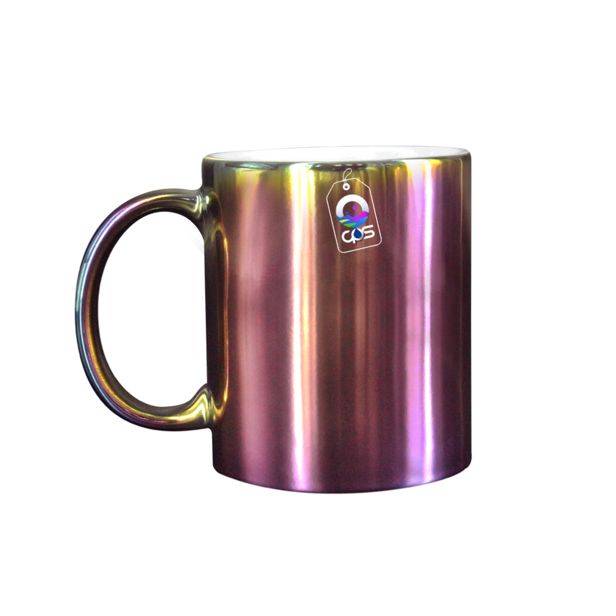 Taza metálica (espejo) para sublimar, 6 piezas.