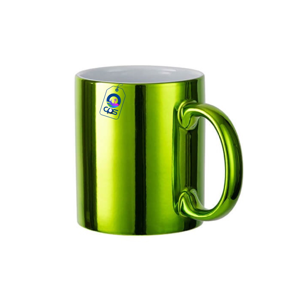 Taza metálica (espejo) para sublimar, 6 piezas.