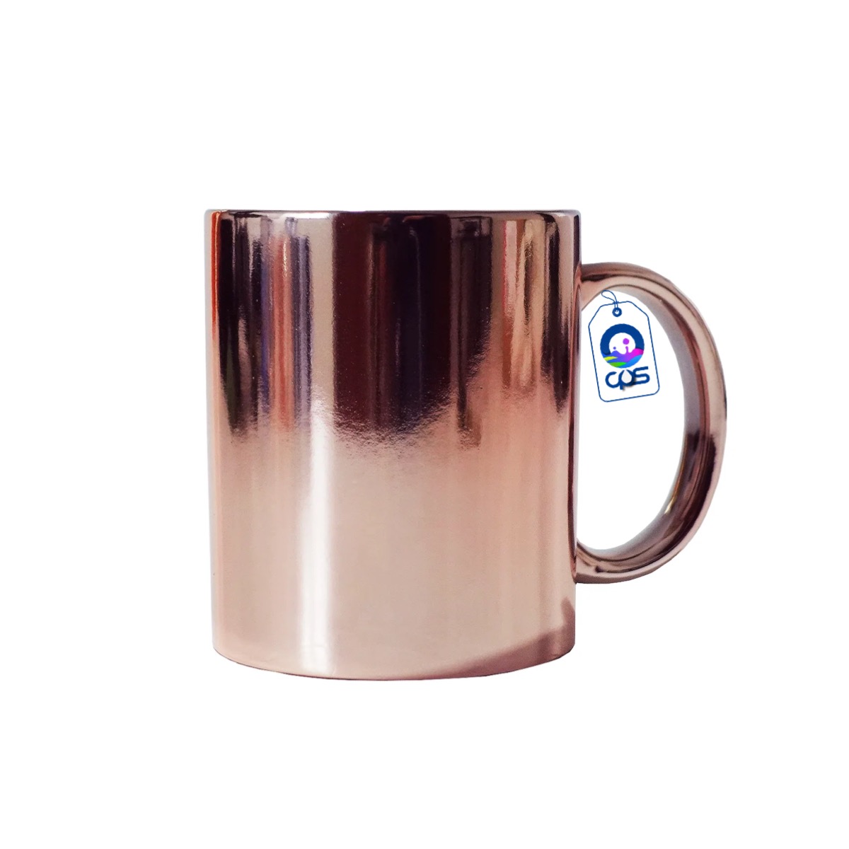 Taza metálica (espejo) para sublimar, 6 piezas.