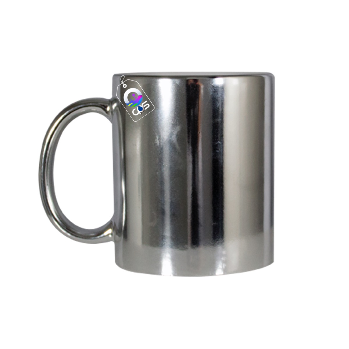 Taza metálica (espejo) para sublimar, 6 piezas.