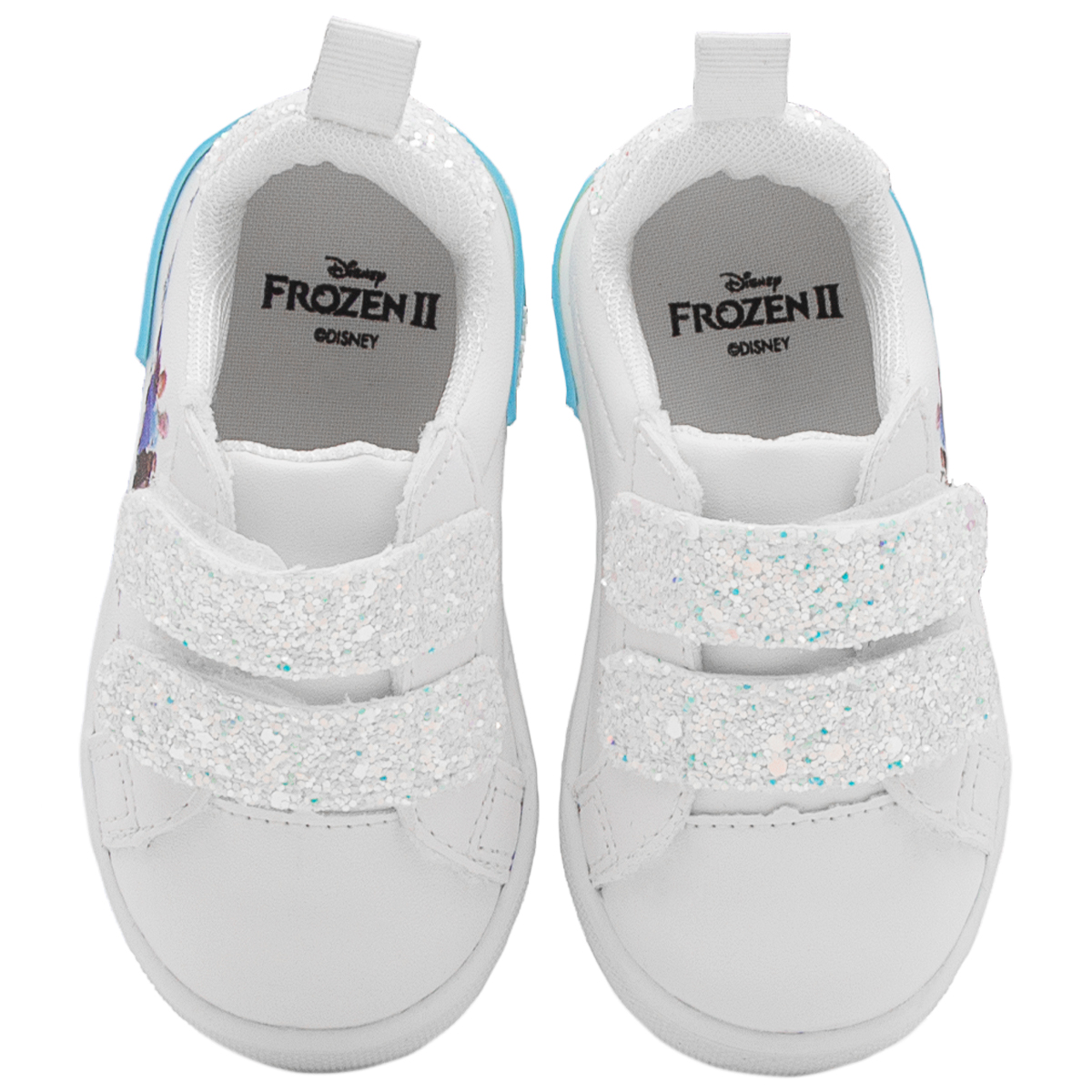 Tenis Para Niña Disney Frozen Ana Y Elsa Velcro Con Brillos