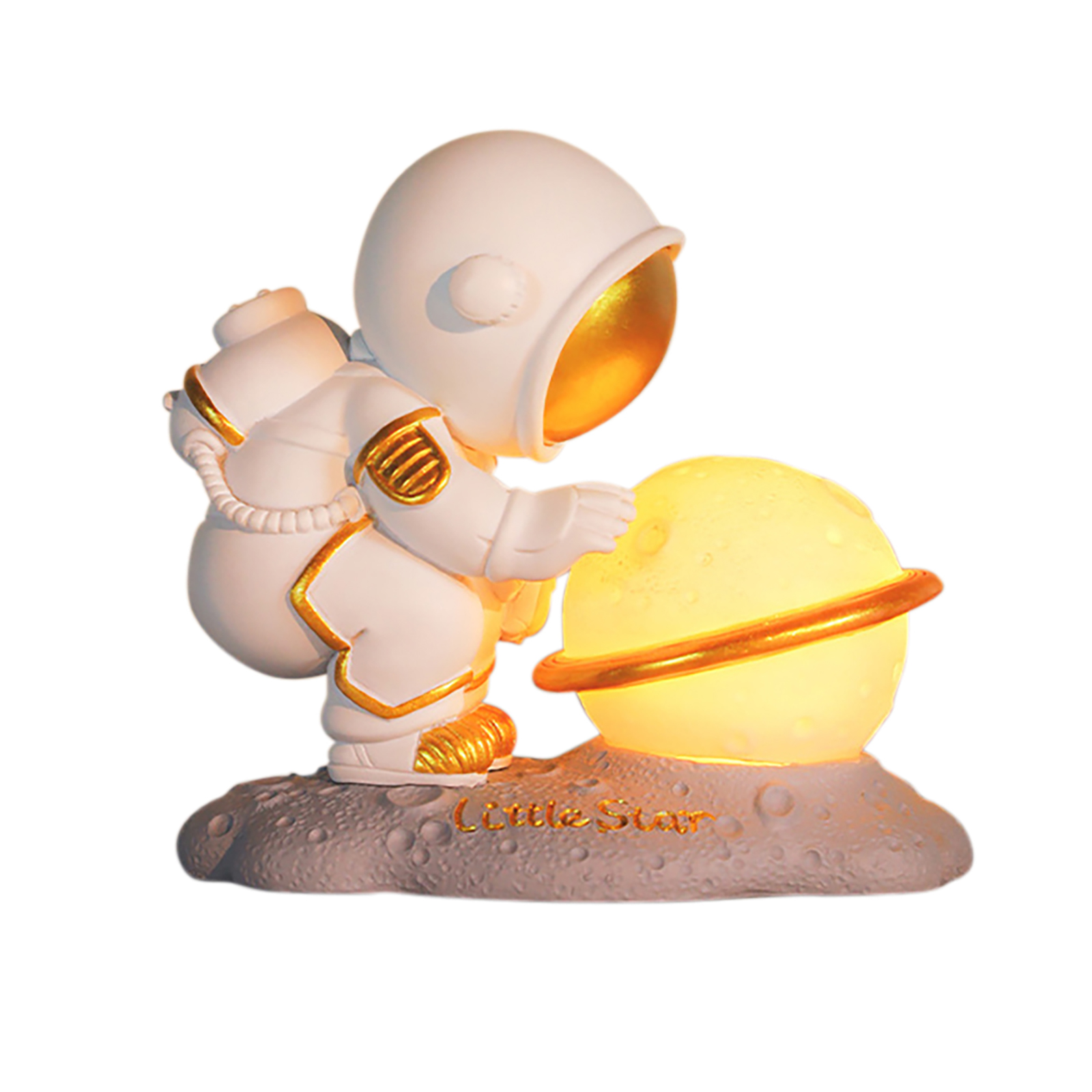Mini lampara decorativa de astronauta con luna mod BB27 marca New Era