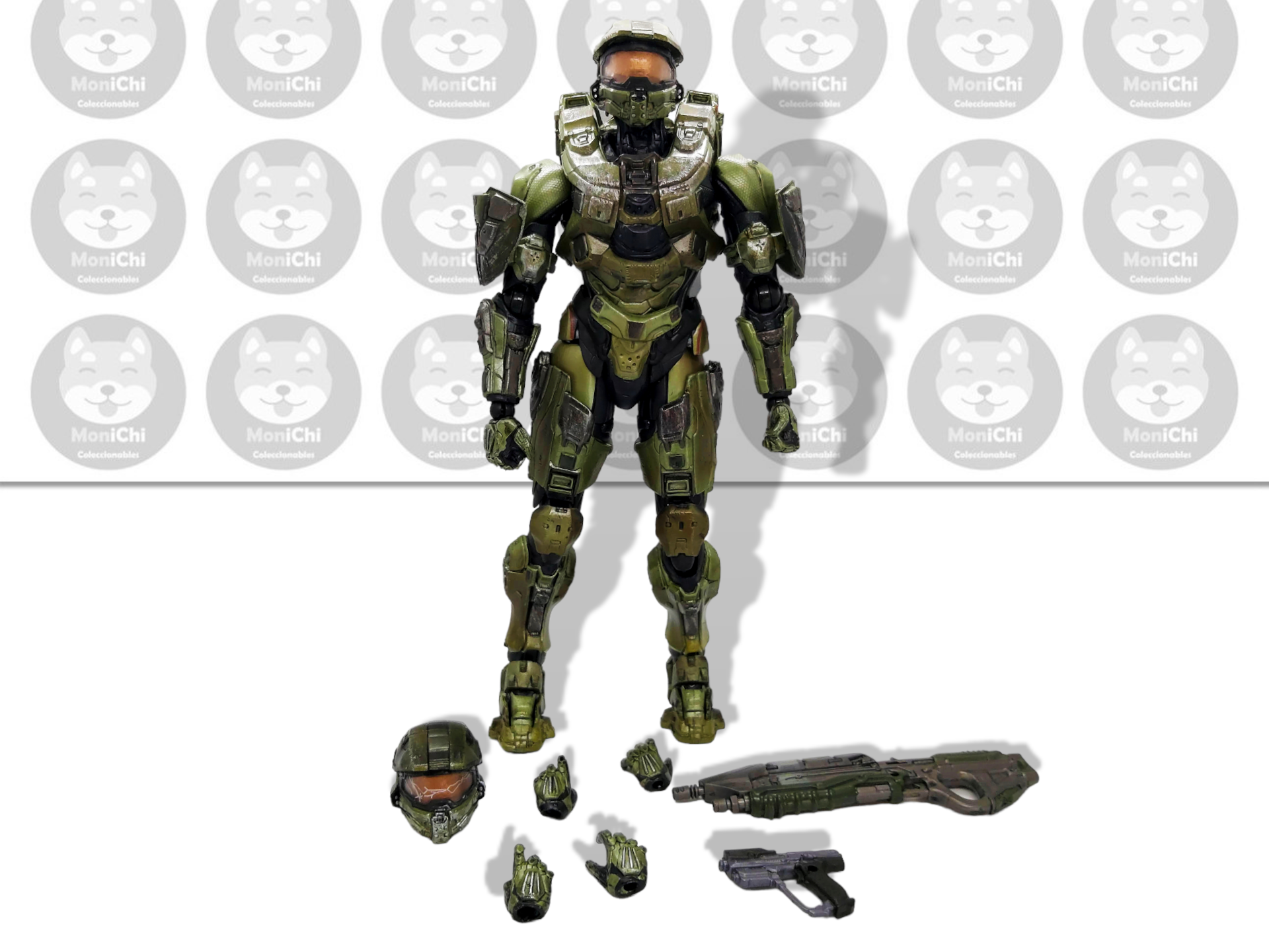 Halo 5 Master Chief Play Arts Kai Jefe Maestro Figura Juego