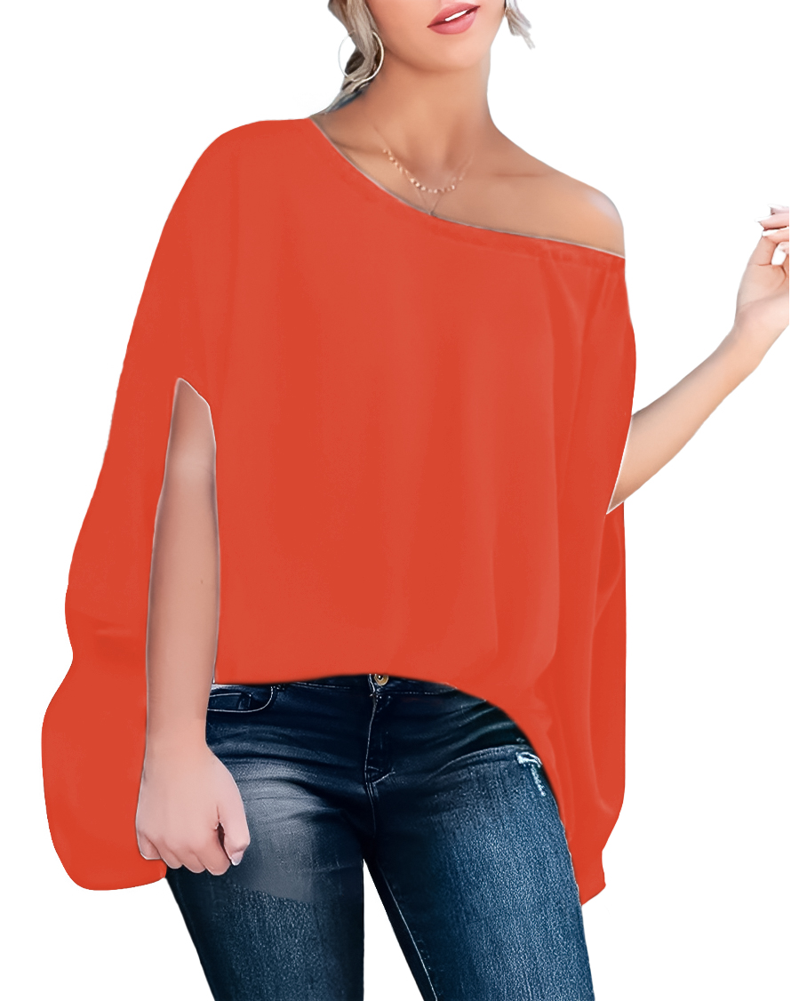 Blusa asimétrica de moda casual mujer dama xally 2309