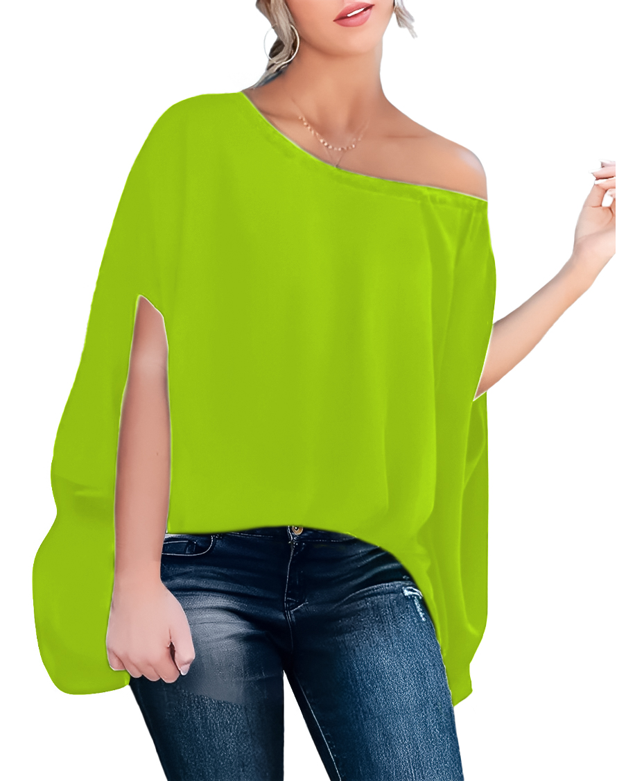 Blusa asimétrica de moda casual mujer dama xally 2309