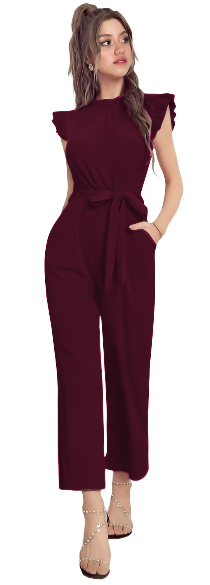 Jumper palazzo enterizo mono jumpsuit casual elegante xally 2302