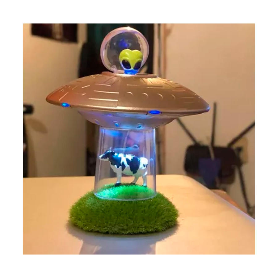 Ufo Cow Abduction Beam Up Your Bovine Gadget Con Luz Sonido