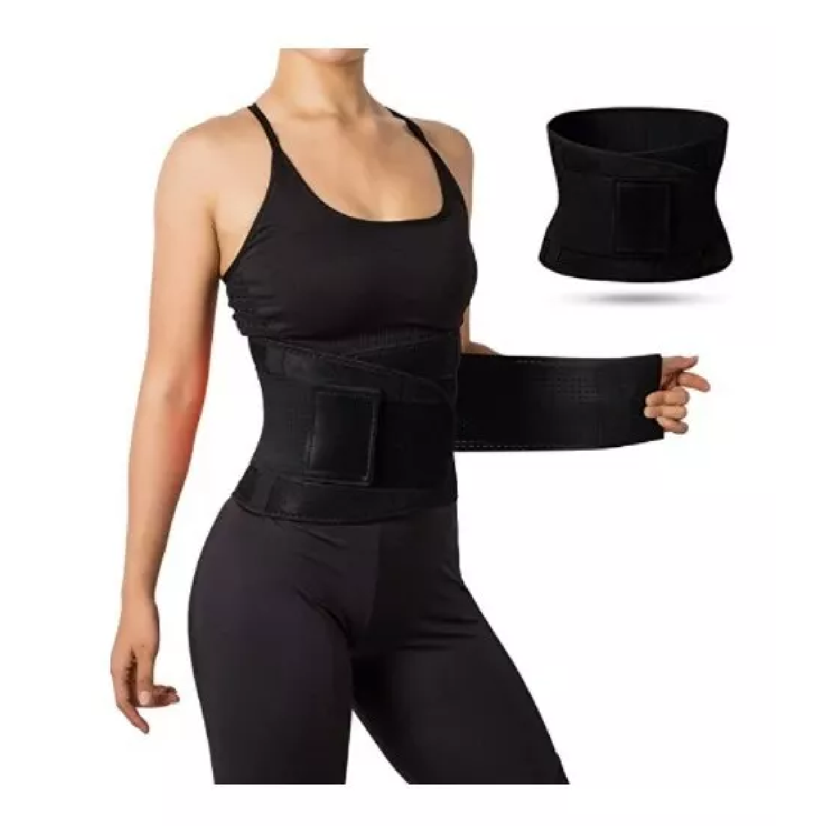 Fajas Moldeadora Gym Reductoras Hombre, Mujer Unisex Negro XL