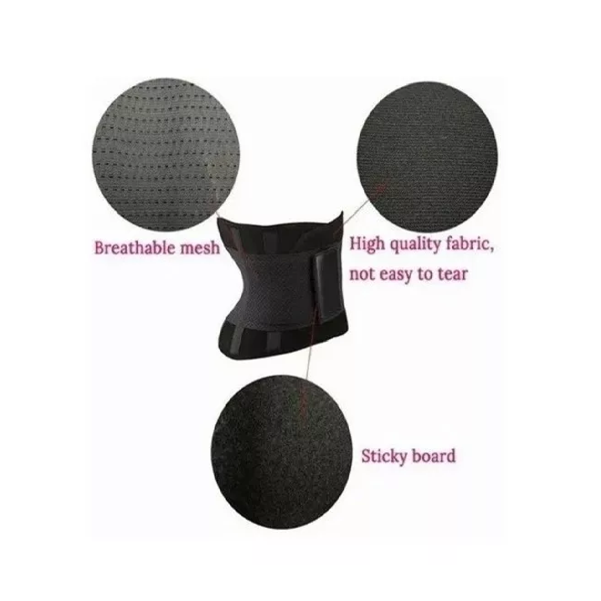 Fajas Moldeadora Gym Reductoras Hombre, Mujer Unisex Negro XL